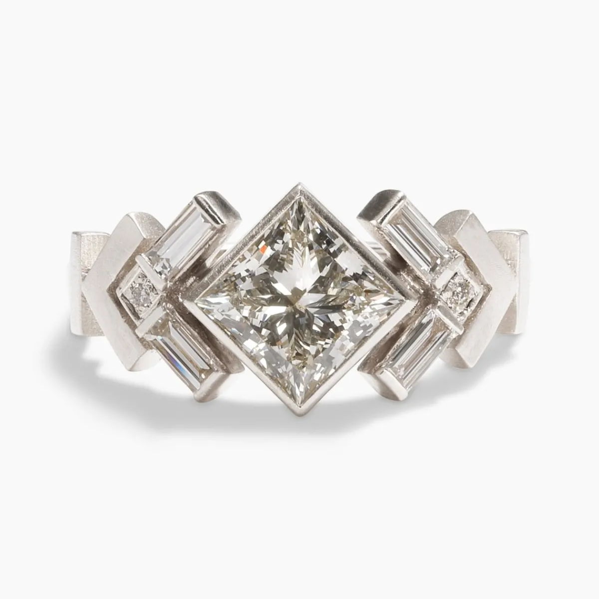Outlet Betsy & Iya Uro Ring - 14k Gold Geometric Diamond Ring
