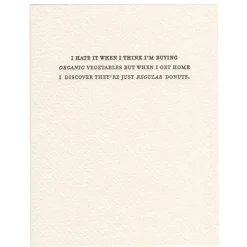 Sale Betsy & Iya Vegetables vs. Donuts Card